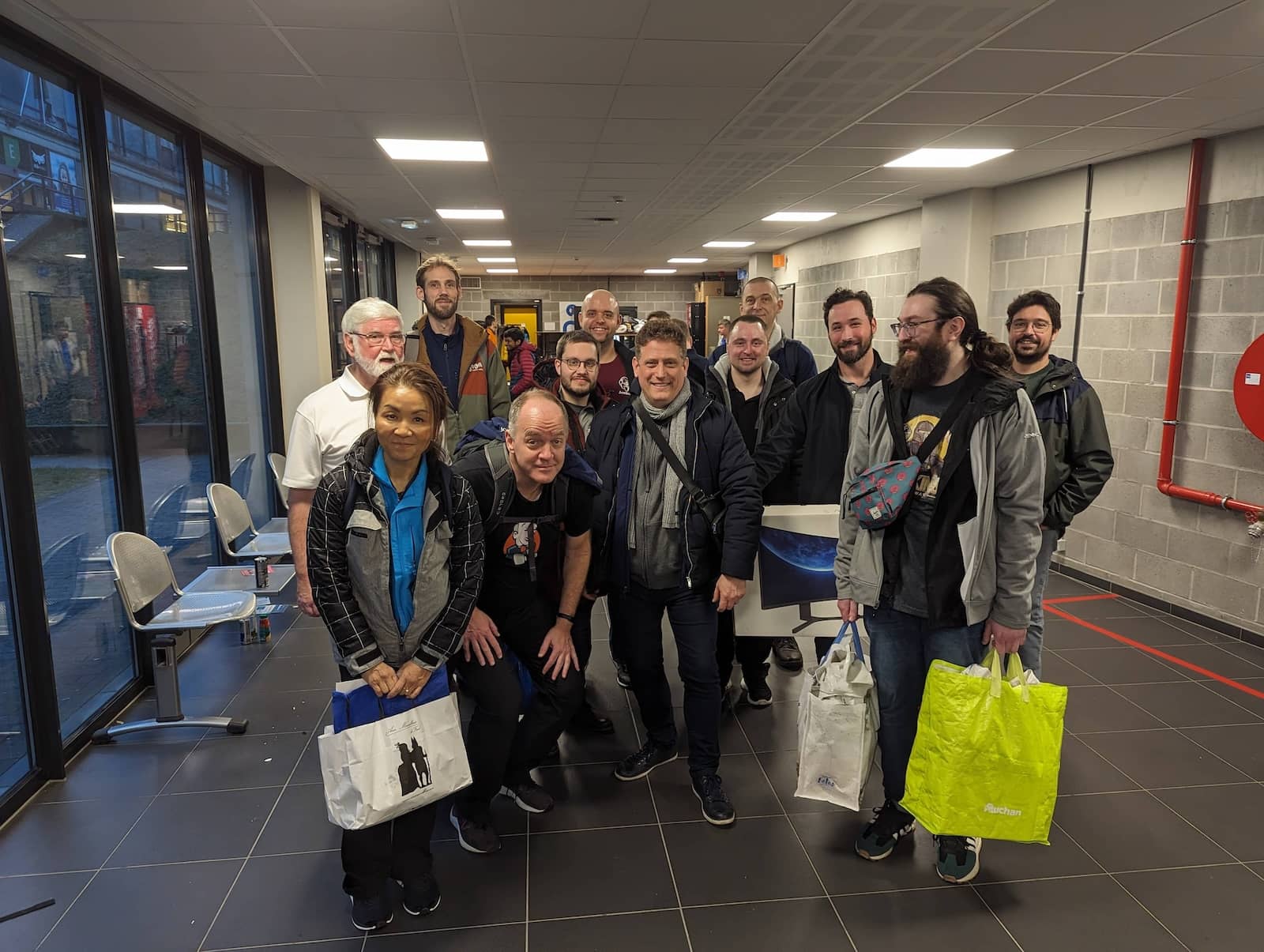 The Jenkins team at the end of FOSDEM.