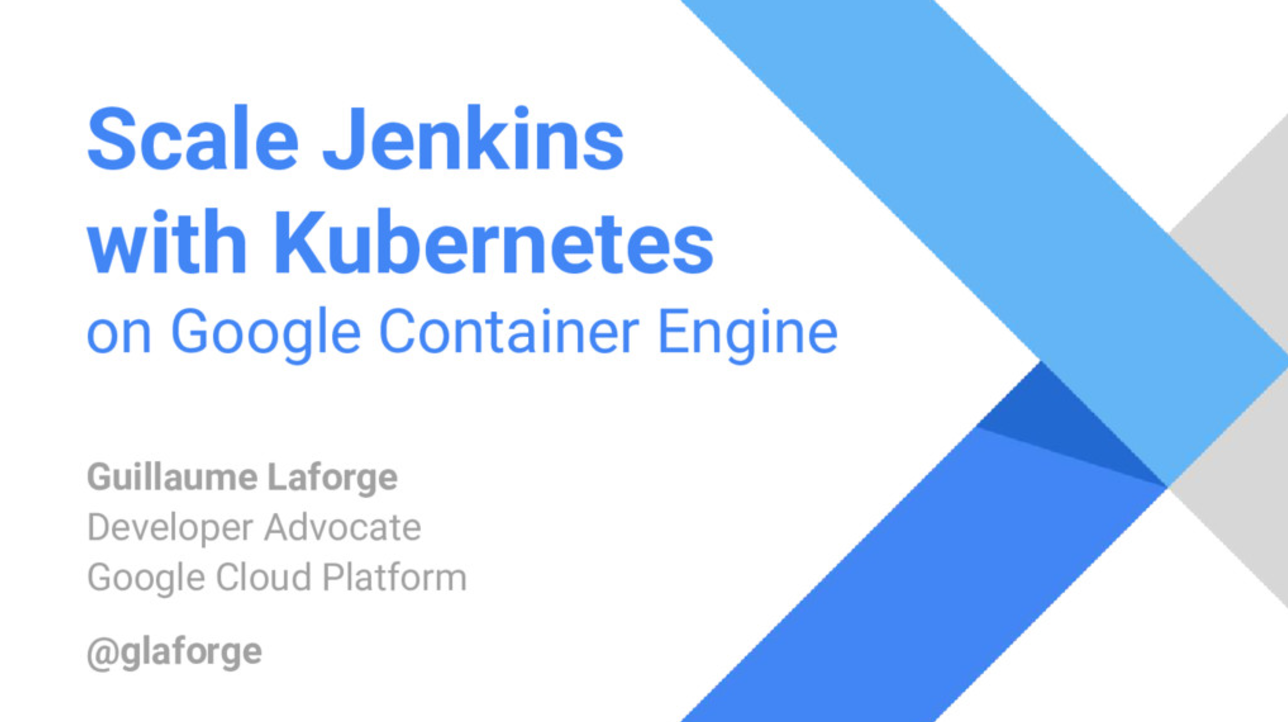 Scaling Jenkins with Kubernetes on Google Container Engine